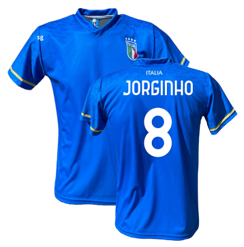 Maglia Italia Jorginho 8 Nazionale 2023 FIGC ufficiale  